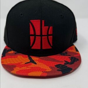 Camo Utah Jazz New Era 9Fifty Black and Red Basketball Logo Cap Youth Size